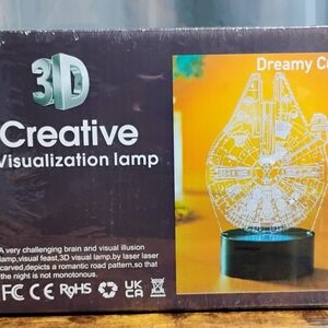 Star Wars 3D Creative Visualization Lamp - Black and Blue